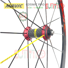 Vành bộ nhôm 4cm xe đạp road MAVIC Cosmic Pro hub QR áo carbon cối thả HG thắng vành