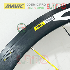Vành bộ nhôm 4cm xe đạp road MAVIC Cosmic Pro hub QR áo carbon cối thả HG thắng vành