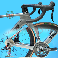 Xe đạp đua carbon TWITTER R10 RS-22S 2024 đen thắng dĩa