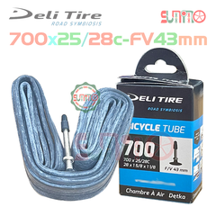 Ruột DELI 700x25/28c gắn xe đạp đua