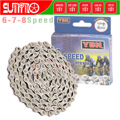 [CHÍNH HÃNG Taiwan] Sên xe đạp YBN S8-S2 116L hộp vuông