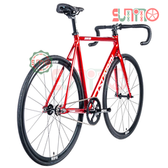 Sườn xe đạp fixed gear TSUNAMI SNM100 màu đỏ chính hãng