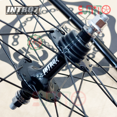 Vành bộ xe đạp fixed gear INTRO7 trước 20 căm sau 24 căm