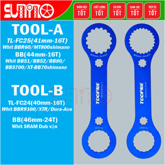 Cảo chén cốt giữa trục rỗng TOOPRE thân nhôm xi màu