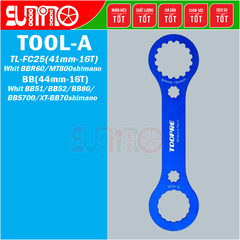 Cảo chén cốt giữa trục rỗng TOOPRE thân nhôm xi màu