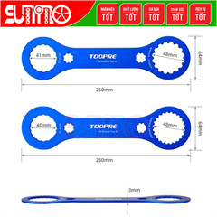 Cảo chén cốt giữa trục rỗng TOOPRE thân nhôm xi màu