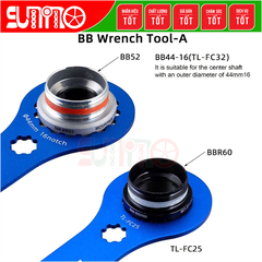 Cảo chén cốt giữa trục rỗng TOOPRE thân nhôm xi màu