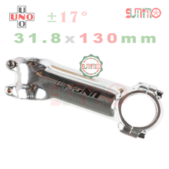 Pô tăng xe đạp UNO 17độ nhôm màu bạc