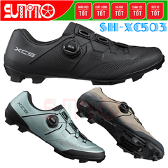 Giày can đạp xe mtb SHIMANO XC503 Wide fullbox chính hãng