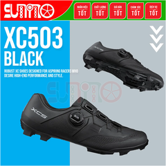 Giày can đạp xe mtb SHIMANO XC503 Wide fullbox chính hãng
