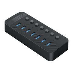 Bộ chia USB HUB 7 cổng Orico USB 3.0 với các công tắc riêng lẻ (CT2U3-7AB-WH)