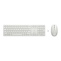 Bộ bàn phím và chuột không dây HP 650 4R016AA (2.4GHz, USB-A, màu trắng)