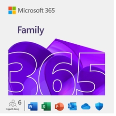 Phần mềm Office Microsoft 365 Family ESD EP2-36890 (6 người/ 5 thiết bị/ người/ 12 tháng)