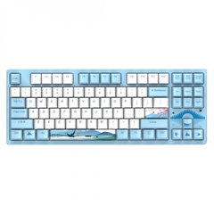 Bàn Phím Cơ Dare-U A87 SWALLOW Cherry MX Red Switch TKL (Xanh Trắng)