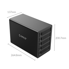 Hộp ổ cứng nhiều khe cắm HDD/SSD Box Orico 3559U3-BK (Bay HDD) SATA 3 USB 3.0 Type B - Tốc độ 5Gbps