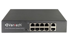 Thiết bị mạng Switch PoE VANTECH VPS-08 8-Port PoE Switch