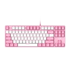 Bàn Phím Cơ Dare-U EK87 White Pink Led Gaming Red Switch (Hồng Trắng)