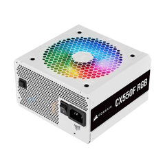 Nguồn Corsair CX550F RGB White 80 Plus Bronze - Full Modul - CP-9020225-NA