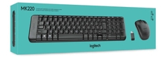 Combo KeyBoard & Chuột Logitech MK220 USB Wireless/Đen (920-003235)
