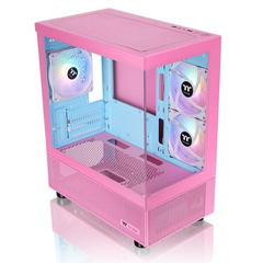 Thùng máy Thermaltake View 170 TG ARGB Snow Micro Chassis - Pink - có sẵn 3 Fan Led