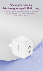 Cốc Sạc PISEN Quick Dual USB 2.4A (PSD07-2A)