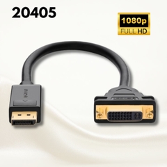 Bộ chuyển đổi có chipset Displayport sang DVI, 15cm Ugreen (20405)