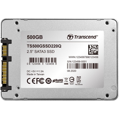 Ổ cứng gắn trong Transcend SSD 500GB 220Q SATA 3, 2.5