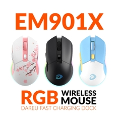 Chuột DareU EM901X RGB Superlight Wireless