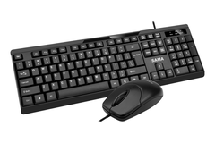 Combo bàn phím chuột SAMA MK100 (USB có dây, màu đen)