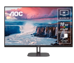 Màn hình AOC UHD U32V5N/74 | 31.5 inch, 4K, VA, 60Hz, 4ms, Delta E < 2, phẳng