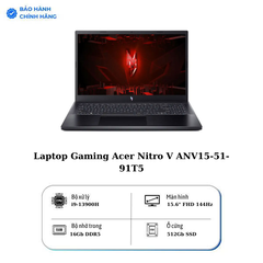 Laptop Gaming Acer Nitro V ANV15-51-91T5 (i9-13900H | 16GB | 512GB | GeForce RTX™ 4060 8GB | 15.6′ FHD 144Hz | Win 11)