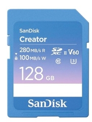 Thẻ nhớ SDXC SanDisk Creator UHS-II V60 128GB 280MB/s SDSDXEP-128G-GNCIS