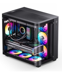 Vỏ case JONSBO TK-3 BLACK (ATX/Mid Tower/Màu Đen/Kính Cong)