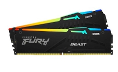 Ram Desktop Kingston Fury Beast RGB XMP (KF568C34BBAK2-32) 32GB (2x16GB) - DDR5 6800MHz