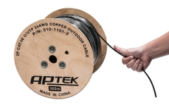 Cáp mạng APTEK 510-1101-2 (Cat.5e UTP Outdoor, Copper 24AWG, 2 Pair, 305m, đen)