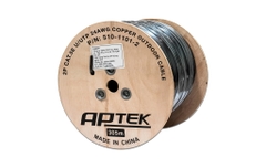 Cáp mạng APTEK 510-1101-2 (Cat.5e UTP Outdoor, Copper 24AWG, 2 Pair, 305m, đen)