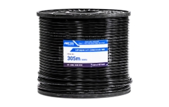 Cáp mạng APTEK 630-1122-3 (Cat.6 UTP Outdoor, Copper 24AWG, cáp cường lực, 305m, đen)