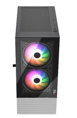 Thùng máy Magic GM-04 Black White Air sẵn 3 Fan