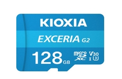 Thẻ nhớ Kioxia 128GB MicroSDXC Exceria G2 UHS-I C10 U3 (LMEX2L128GG4)