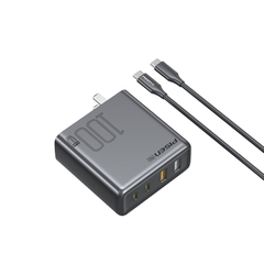 Sạc Laptop, bộ sạc nhanh 100W 4 cổng 2C2A - PISEN PRO100W GaNPro 2C2A