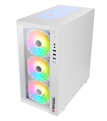 Vỏ Case MAGIC GM-01 WHITE sẵn 4 Fan