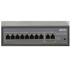 Switch PoE APTEK SF1082P (8 cổng PoE 100Mbps, 2 uplink Gigabit, 120W)