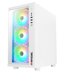 Vỏ Case MAGIC GM-01 WHITE sẵn 4 Fan