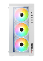 Vỏ Case MAGIC GM-01 WHITE sẵn 4 Fan