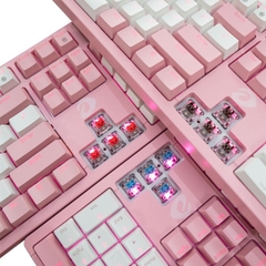 Bàn phím cơ Gaming DAREU EK1280s PINK-WHITE 104KEY