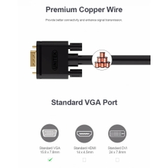 Cáp VGA 20m Unitek Gold Y-C508G Chính Hãng