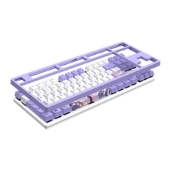 Bàn Phím Cơ Dare-U A87 DREAM Cherry MX Red Switch TKL (Tím Trắng)