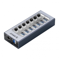 Bộ chia USB HUB 7 cổng Orico USB 3.0 AT2U3-7AB-GY