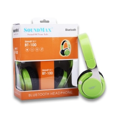 Tai nghe không dây On-ear SoundMAX BT100 (Xanh)