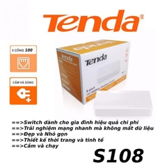 Switch 8 Port Tenda 10/100M S108
